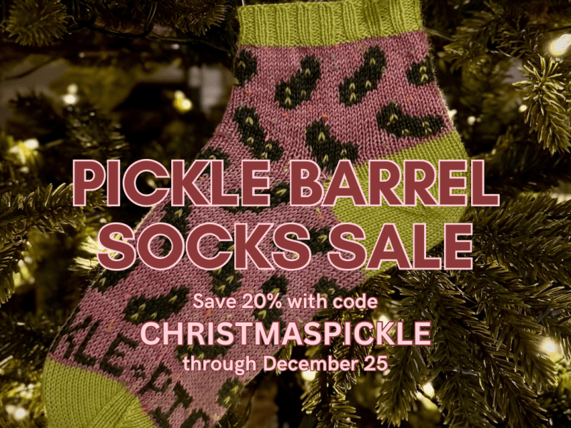 Pickle Barrel Socks Sale: Save&nbsp;20%!